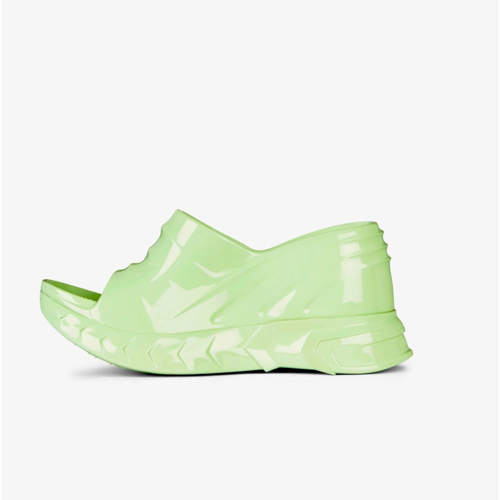 Givenchy rubber sandals color mint green size 8